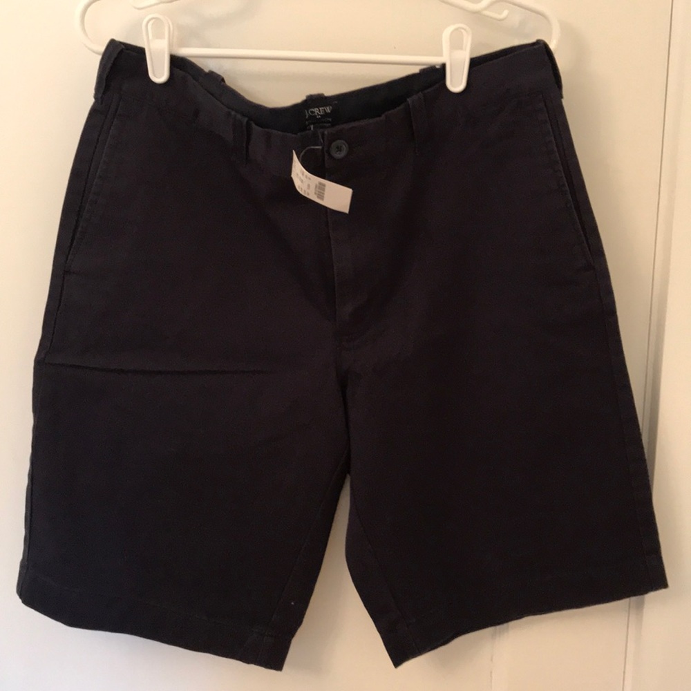 JCREW Rivington navy shorts
